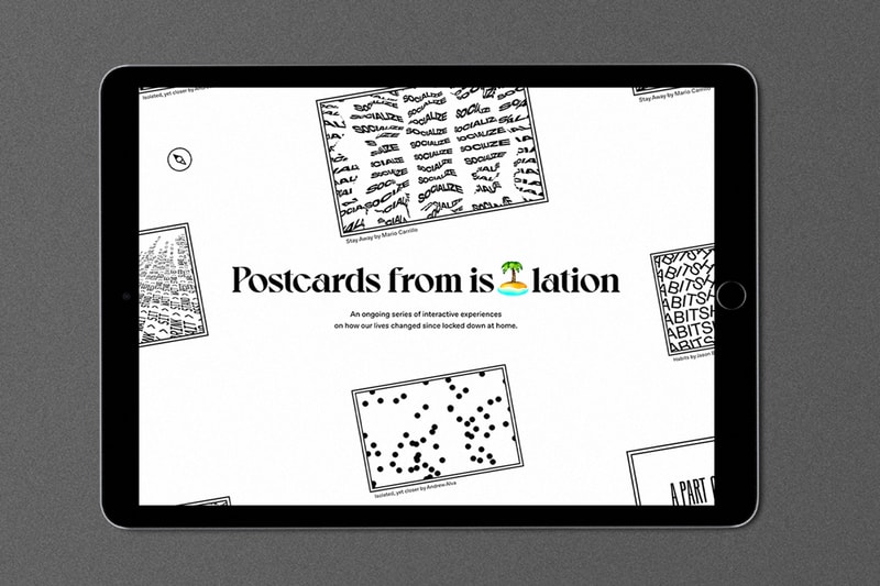 postcards from isolation project sabato studio