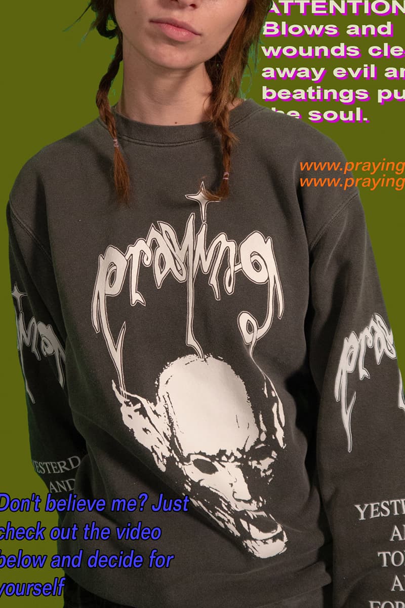 Praying Spring 2020 Collection Second Drop Lookbook hoodie creweck sweater T shirt