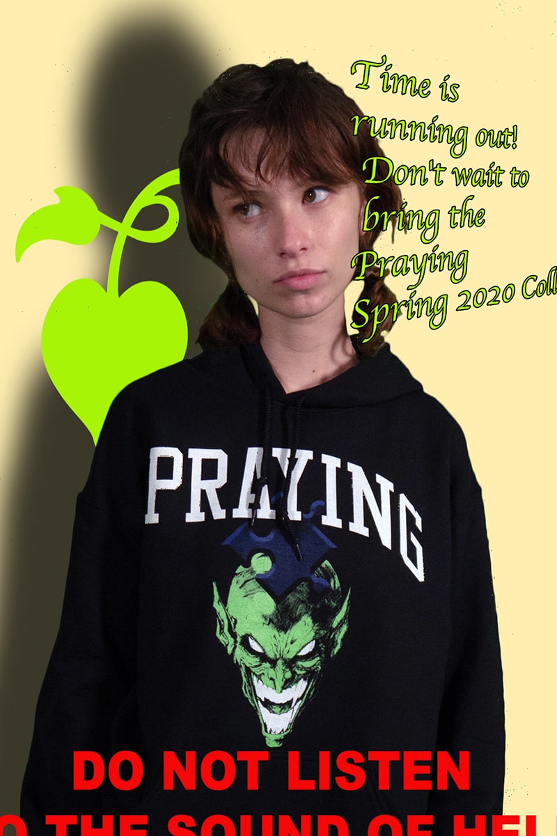 Praying Spring 2020 Collection Second Drop Lookbook hoodie creweck sweater T shirt