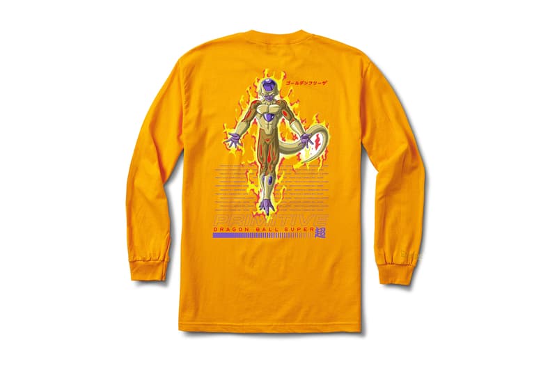Primitive Skateboarding x Dragon Ball Super Collection release SSJ super saiyan blue Goku Frieza Golden Vegeta Android 17 18 Z fighters anime Skateboarding hoodies skate decks