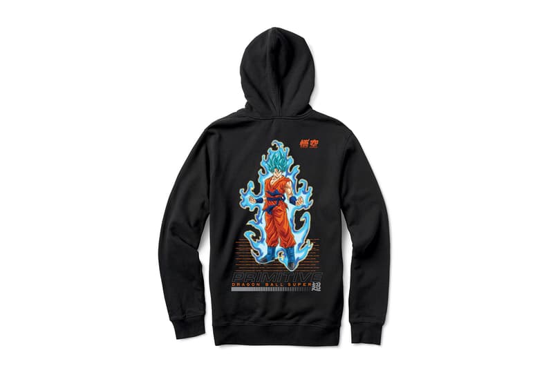 Primitive Skateboarding x Dragon Ball Super Collection release SSJ super saiyan blue Goku Frieza Golden Vegeta Android 17 18 Z fighters anime Skateboarding hoodies skate decks 