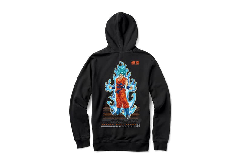 Primitive Skateboarding x Dragon Ball Super Collection release SSJ super saiyan blue Goku Frieza Golden Vegeta Android 17 18 Z fighters anime Skateboarding hoodies skate decks