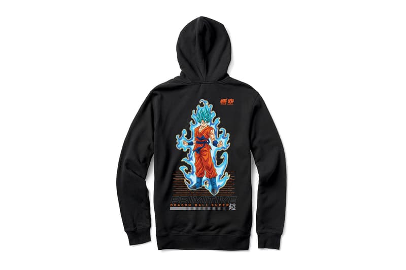 Primitive Skateboarding x Dragon Ball Super Collection release SSJ super saiyan blue Goku Frieza Golden Vegeta Android 17 18 Z fighters anime Skateboarding hoodies skate decks