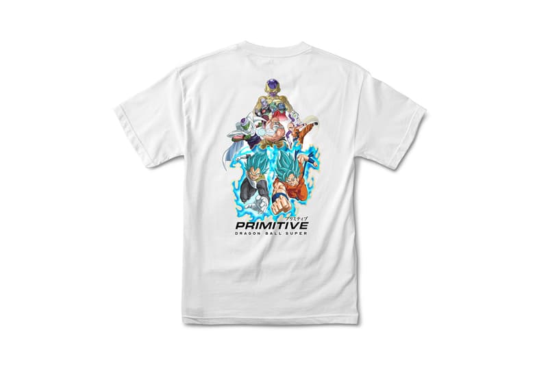 Primitive Skateboarding x Dragon Ball Super Collection release SSJ super saiyan blue Goku Frieza Golden Vegeta Android 17 18 Z fighters anime Skateboarding hoodies skate decks 