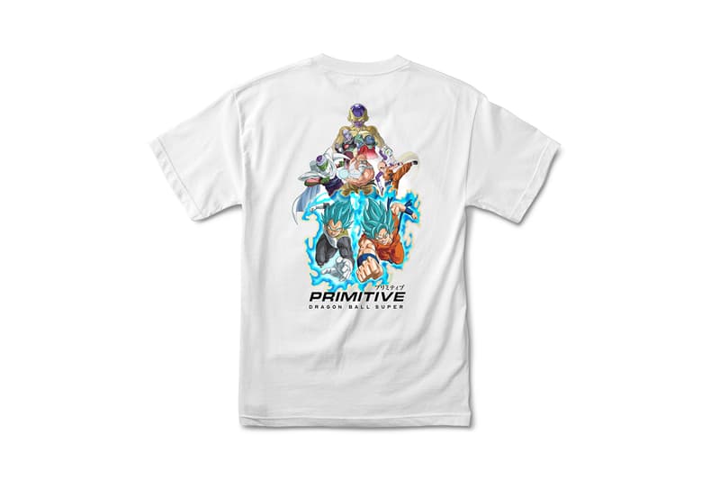 Primitive Skateboarding x Dragon Ball Super Collection release SSJ super saiyan blue Goku Frieza Golden Vegeta Android 17 18 Z fighters anime Skateboarding hoodies skate decks