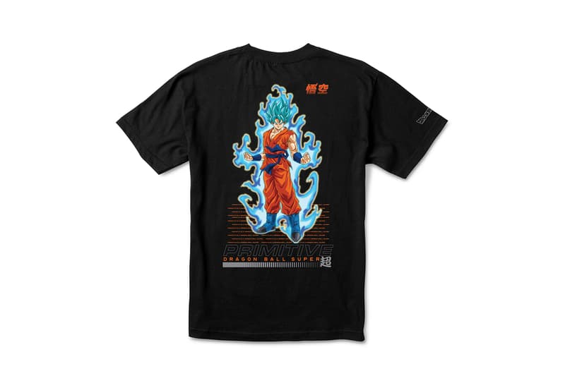 Primitive Skateboarding x Dragon Ball Super Collection release SSJ super saiyan blue Goku Frieza Golden Vegeta Android 17 18 Z fighters anime Skateboarding hoodies skate decks