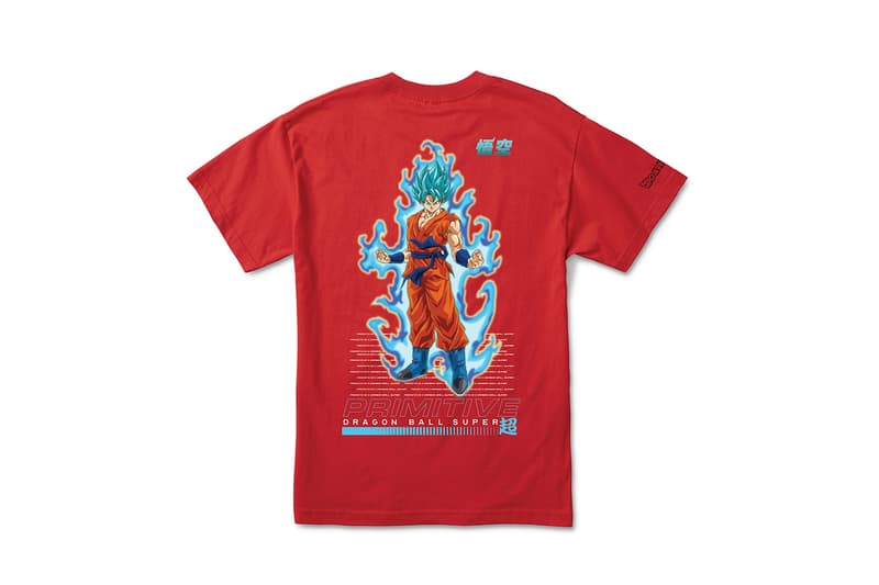 Primitive Skateboarding x Dragon Ball Super Collection release SSJ super saiyan blue Goku Frieza Golden Vegeta Android 17 18 Z fighters anime Skateboarding hoodies skate decks