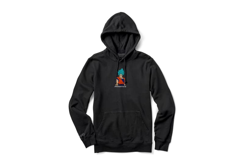 Primitive Skateboarding x Dragon Ball Super Collection release SSJ super saiyan blue Goku Frieza Golden Vegeta Android 17 18 Z fighters anime Skateboarding hoodies skate decks
