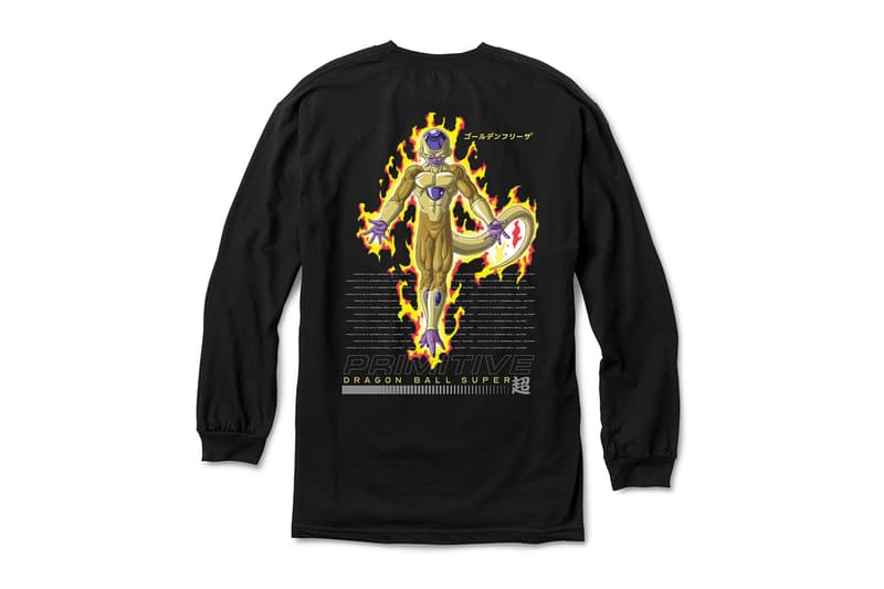 Primitive Skateboarding x Dragon Ball Super Collection release SSJ super saiyan blue Goku Frieza Golden Vegeta Android 17 18 Z fighters anime Skateboarding hoodies skate decks 