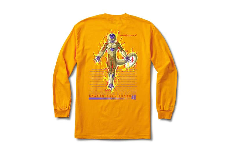 Primitive Skateboarding x Dragon Ball Super Collection release SSJ super saiyan blue Goku Frieza Golden Vegeta Android 17 18 Z fighters anime Skateboarding hoodies skate decks