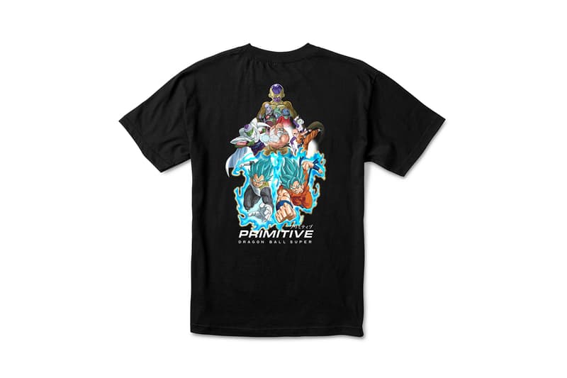 Primitive Skateboarding x Dragon Ball Super Collection release SSJ super saiyan blue Goku Frieza Golden Vegeta Android 17 18 Z fighters anime Skateboarding hoodies skate decks 