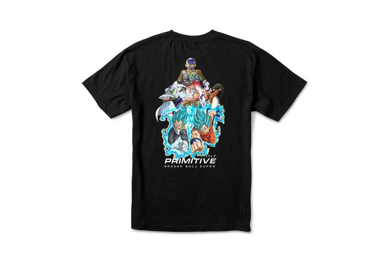 Primitive Skateboarding x Dragon Ball Super Collection release SSJ super saiyan blue Goku Frieza Golden Vegeta Android 17 18 Z fighters anime Skateboarding hoodies skate decks
