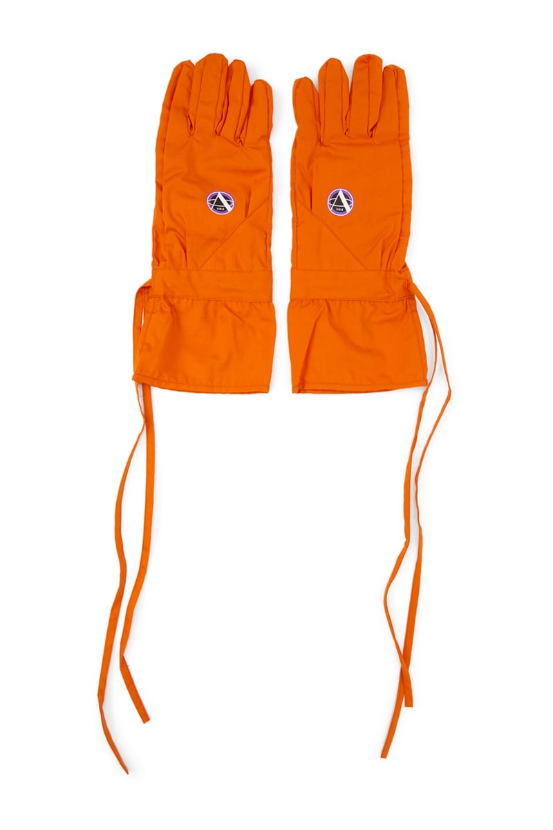 Raf Simons Labo Gloves Release Info red purple orange ssense where to buy drop price details cotton-blend twill made in italy 
