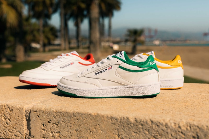 reebok club c 35th anniversary color pack white black legacy red glen green fierce gold FX4764 FX4765 FX4766 release date info photos price store list