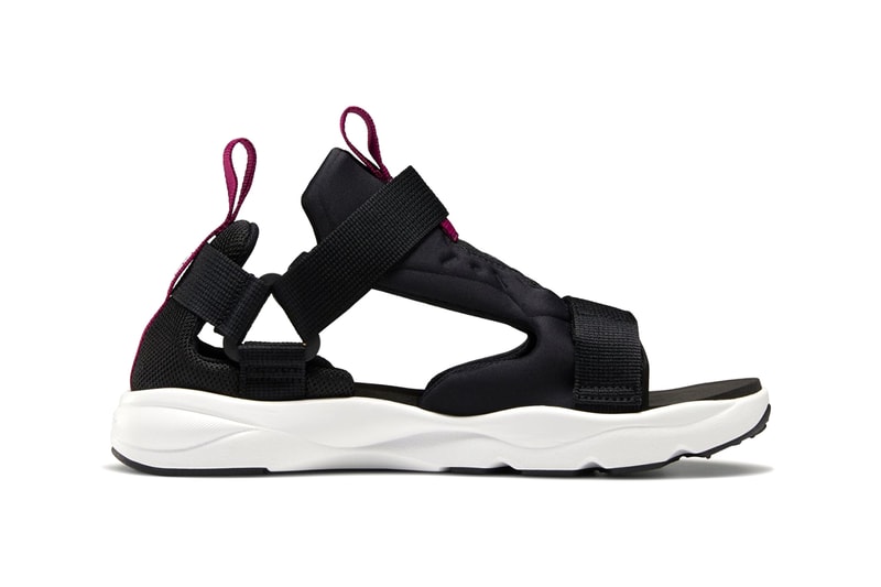 Reebok Furylite Sandals Release Information First Look Summer Footwear Shoes Black / white / blaze berry White / Primal Red / Crushed CobaltSkull gray / white / pixel pink Nylon 3D Ultralite Instapump Fury DNA