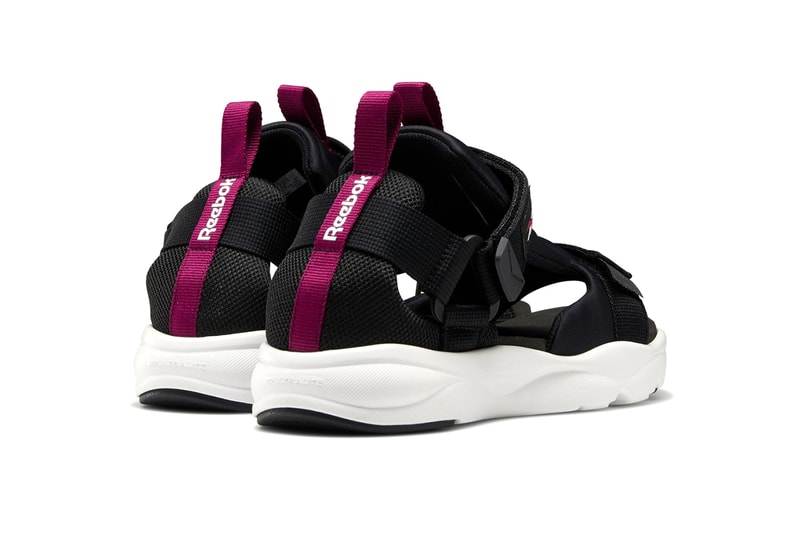 Reebok Furylite Sandals Release Information First Look Summer Footwear Shoes Black / white / blaze berry White / Primal Red / Crushed CobaltSkull gray / white / pixel pink Nylon 3D Ultralite Instapump Fury DNA
