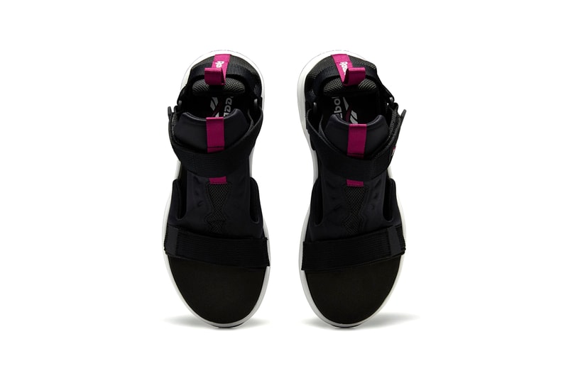 Reebok Furylite Sandals Release Information First Look Summer Footwear Shoes Black / white / blaze berry White / Primal Red / Crushed CobaltSkull gray / white / pixel pink Nylon 3D Ultralite Instapump Fury DNA