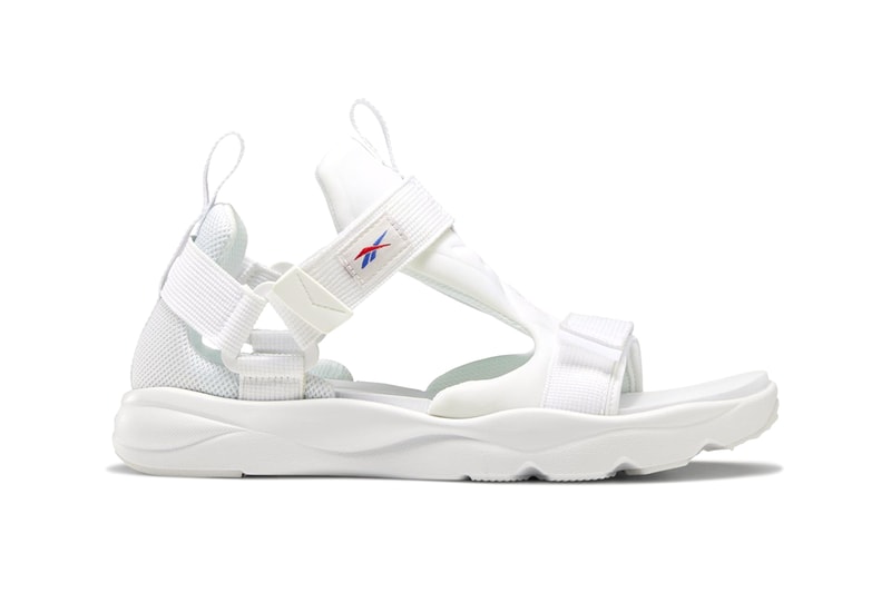 Reebok Furylite Sandals Release Information First Look Summer Footwear Shoes Black / white / blaze berry White / Primal Red / Crushed CobaltSkull gray / white / pixel pink Nylon 3D Ultralite Instapump Fury DNA