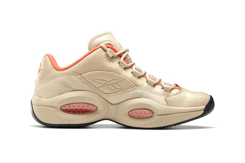 Reebok Question Low Modern Beige Vivid Orange black EF3151 menswear streetwear spring summer 2020 collection sneakers runners trainers kicks footwear shoes 