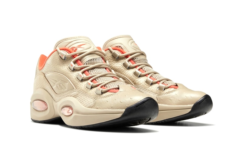 Reebok Question Low Modern Beige Vivid Orange black EF3151 menswear streetwear spring summer 2020 collection sneakers runners trainers kicks footwear shoes 