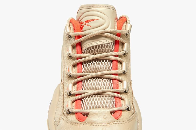 Reebok Question Low Modern Beige Vivid Orange black EF3151 menswear streetwear spring summer 2020 collection sneakers runners trainers kicks footwear shoes 