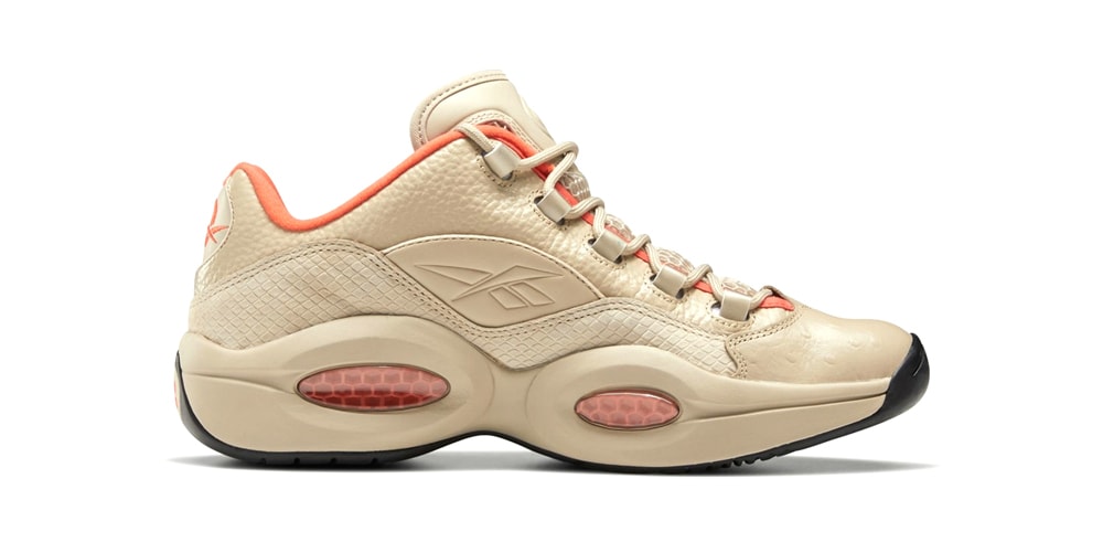 reebok question low femme orange