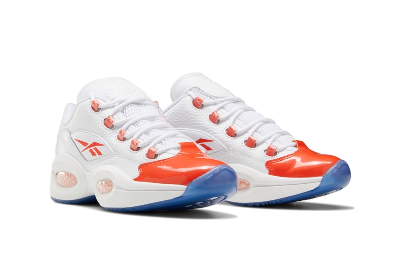 reebok question low vivid orange FX4999 white ice a1 fluid blue FX5000 official release date info photos price store list