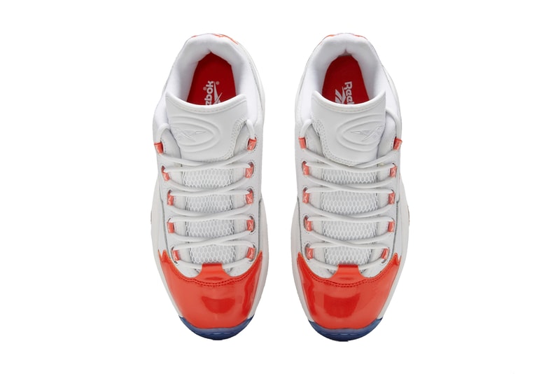 reebok question low vivid orange FX4999 white ice a1 fluid blue FX5000 official release date info photos price store list
