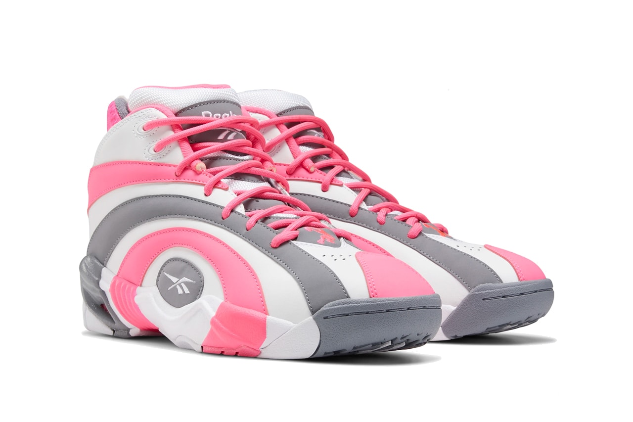 reebok shaqnosis shaquille oneal white solar pink cold grey EF3074 official release date info photos price store list