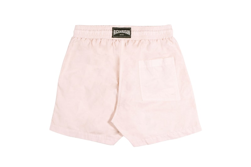 Richardson Summer 2020 Swimwear Capsule Collection Men's Swim Trunks Shorts Women's One-Piece Swimsuit Bags "NO" Graphic Pink Blue