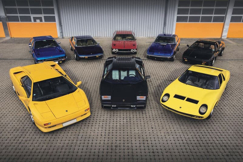 RM Sotheby's Marcel Petitjean Collection Car Auction sale vintage porsche tractor Lamborghini jaguar mercedes benz 1981 DeLorean DMC-12, a 1968 Lamborghini Miura, a 1988 Porsche 911 Turbo, and a 1958 Mercedes-Benz 300SL Roadster