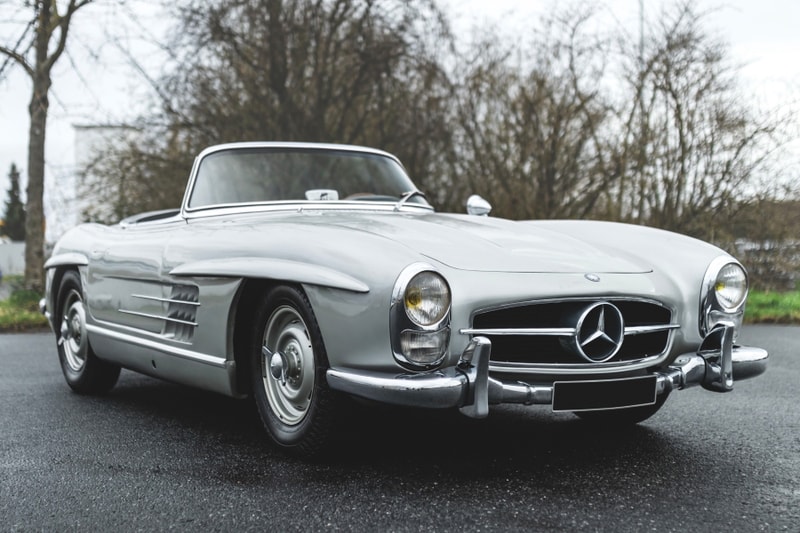 RM Sotheby's Marcel Petitjean Collection Car Auction sale vintage porsche tractor Lamborghini jaguar mercedes benz 1981 DeLorean DMC-12, a 1968 Lamborghini Miura, a 1988 Porsche 911 Turbo, and a 1958 Mercedes-Benz 300SL Roadster