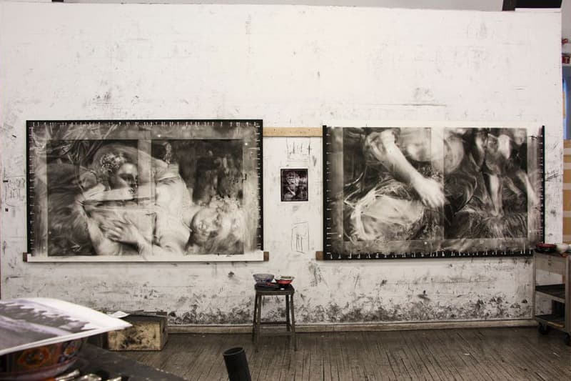 Robert Longo "After Titian" Metro Pictures Viewing Room X-Ray Images Charcoal Drawings Venus Rembrandt Titian Leonardo da Vinci