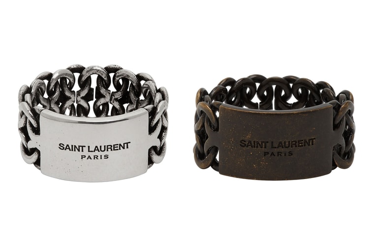 Saint Laurent Delivers a Pair of Plaquette Rings