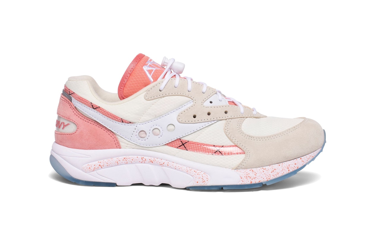 saucony aya peaches and cream orange white blue tan release date info photos price