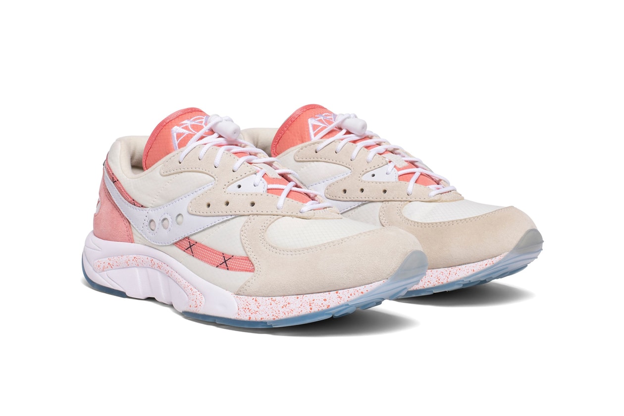 saucony aya peaches and cream orange white blue tan release date info photos price