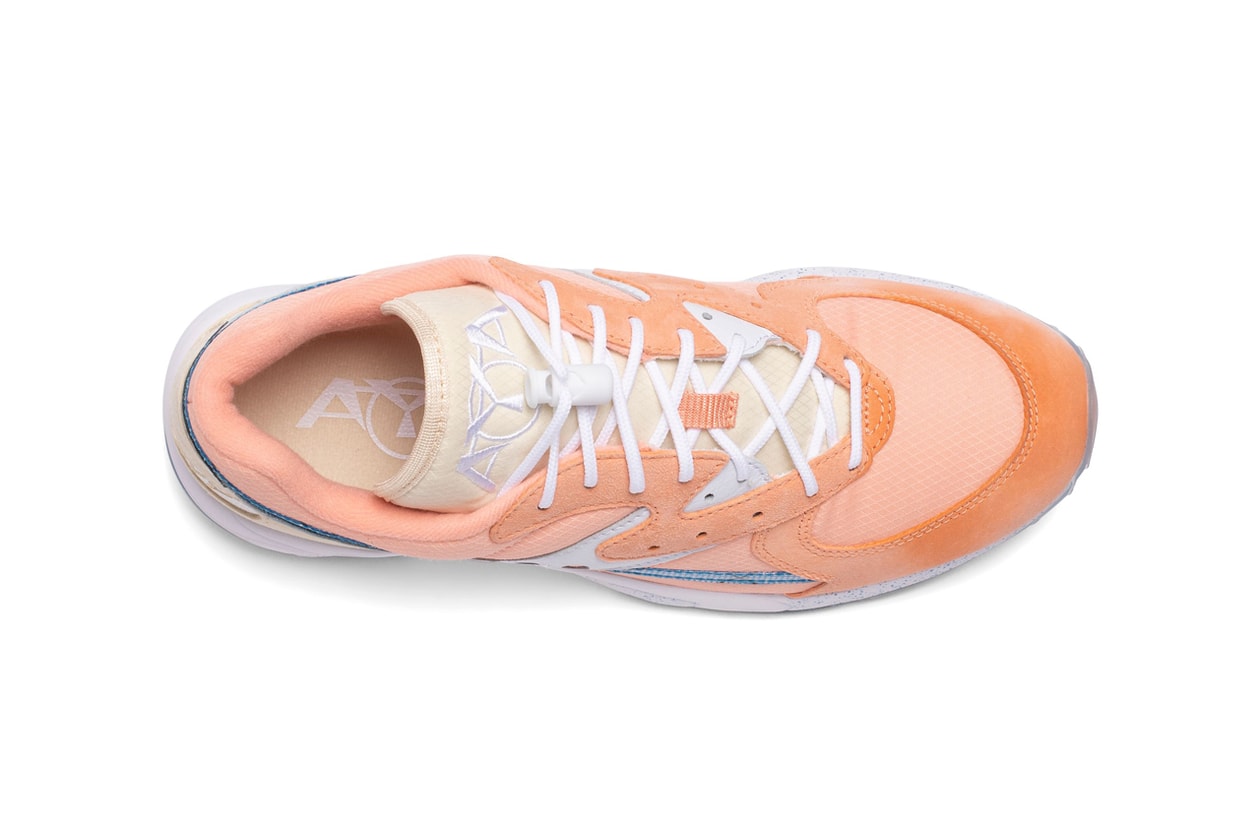 saucony aya peaches and cream orange white blue tan release date info photos price