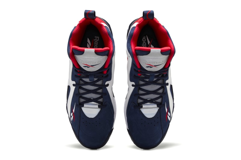 Shawn Kemp Reebok Kamikaze II Vector Navy White Vector Red FV9295 menswear streetwear shoes sneakers trainers runners basketball court spring summer 2020 collection