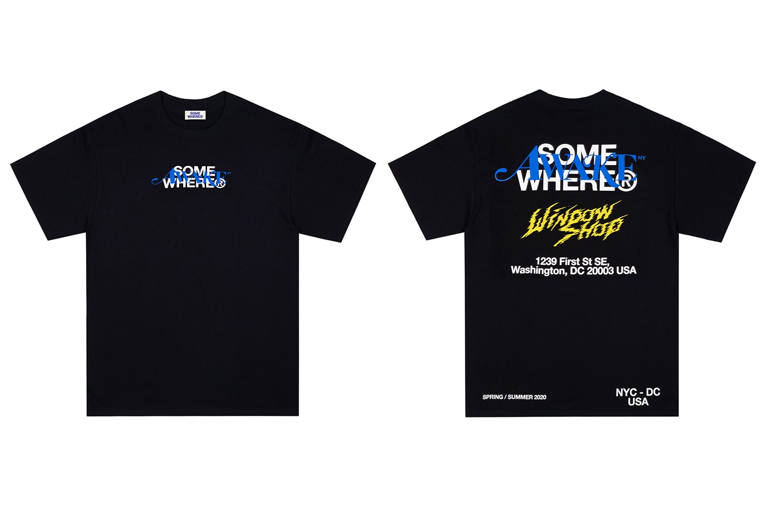 SOMEWHERE® WINDOW SHOP Week 2 Awake NY Release T-shirt Spring Summer 2020 Collection Coronavirus