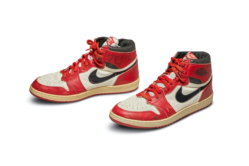 sothebys auction michael air jordan one game worn sneakers auctions collectibles novelties 