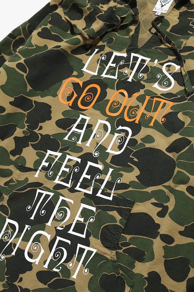 South2 West8 Mexican Parka Go Out Exclusive Release jackets camo poncho nepenthes outerwear Japan
