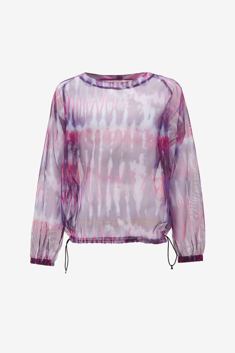 South2 West8 Tie-Dye Mesh Long-Sleeved T-Shirt Release Info Buy Price MATCHESFASHION