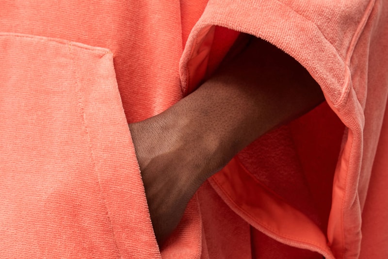 Stone Island Spring/Summer 2020 Bathrobe Cape ss20 garment dye terrycloth poncho pullover coat jacket hooded ss20 beach towel