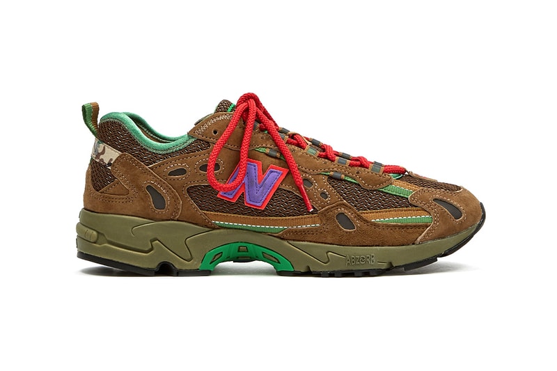 Stray Rats x New Balance 827 Release Information Drop Date Closer Look Goodhood Stockists Collaboration Sneaker Footwear Retro Chunky Brown Suede Camouflage Julian Consuegra ABZORB 3M 