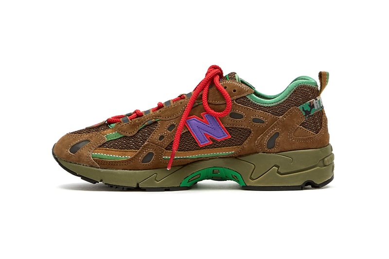 Stray Rats x New Balance 827 Release Information Drop Date Closer Look Goodhood Stockists Collaboration Sneaker Footwear Retro Chunky Brown Suede Camouflage Julian Consuegra ABZORB 3M 