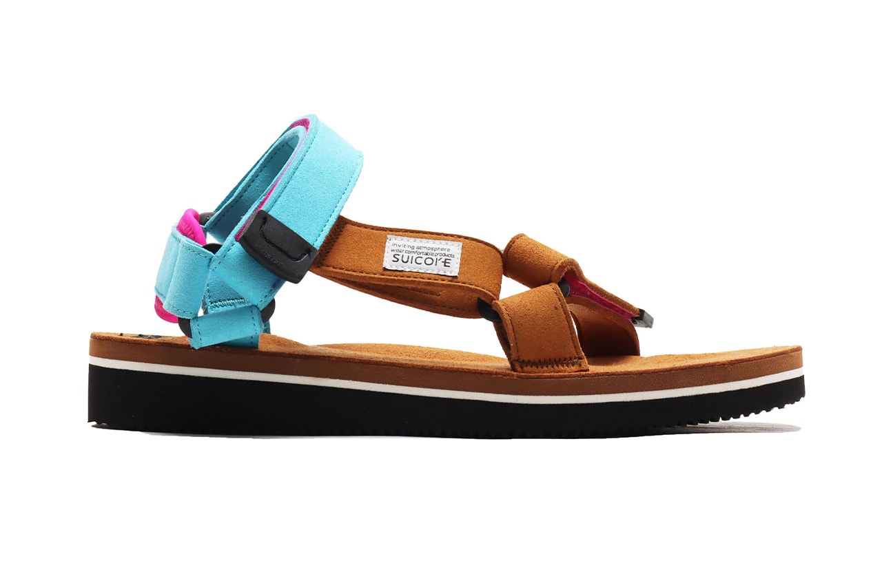 suicoke japanese sandals tan mint atmos tokyo drop