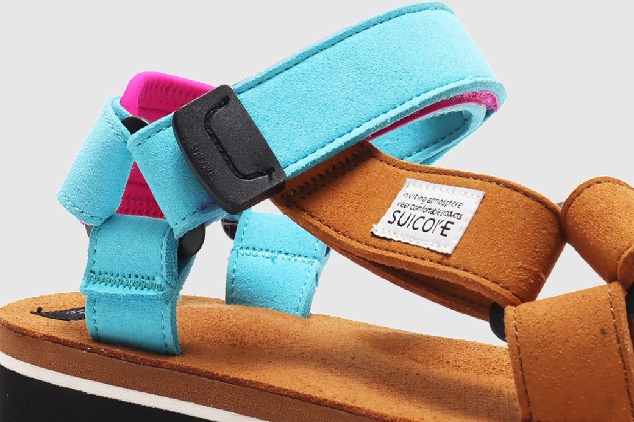 suicoke japanese sandals tan mint atmos tokyo drop
