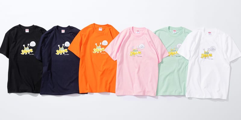supreme daniel johnston tee orange