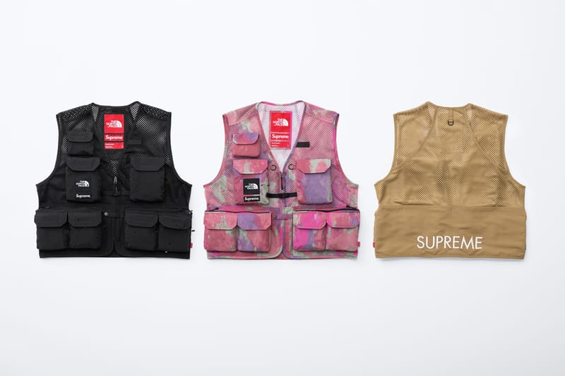 supreme x the north face vest