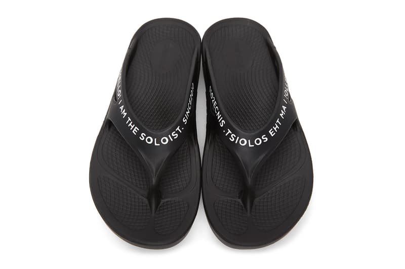 TAKAHIROMIYASHITATheSoloist OOFOS Edition OOcloog Loafers Flip Flops slides menswear streetwear spring summer 2020 collection kicks sandals